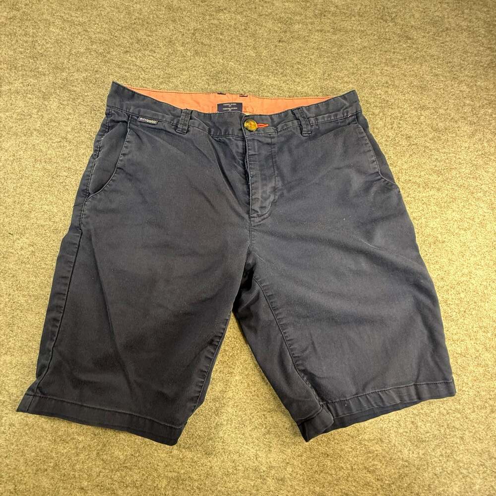 Columbia PFG Regular Fit Chino Shorts Navy Blue Size 30W